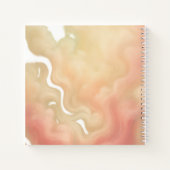 Peach Cloud Flow Dreamy Abstract Notitieboek (Achterkant)