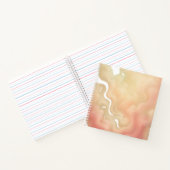 Peach Cloud Flow Dreamy Abstract Notitieboek (Binnen)