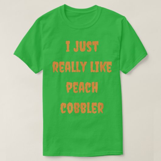 Peach Cobbler Baking Foodie Baker Halloween Autumn T-shirt (Design voorkant)
