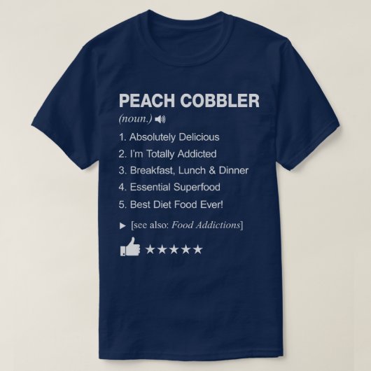 Peach Cobbler Definition Betekenis _ Funny T-shirt (Design voorkant)