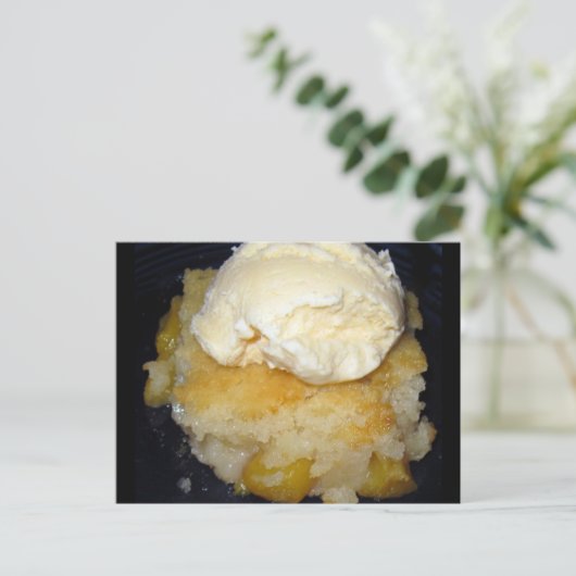 Peach Cobbler Recipe Briefkaart (Staand voorkant)