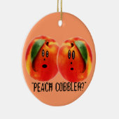 Peach Cobbler Scare Keramisch Ornament (Rechts)