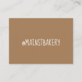 Peach Cobbler Southern Bakery Pastry Chef Visitekaartje (Achterkant)