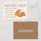 Peach Cobbler Southern Bakery Pastry Chef Visitekaartje (Voorkant / Achterkant)