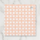 Peach Coquette Pie Baby Shower Thank You Bedankjes Labels (Achterkant)