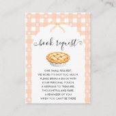 Peach Coquette Pumpkin Pie Book Request Informatiekaartje (Voorkant)