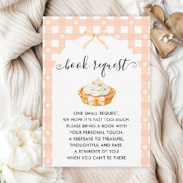 Peach Coquette Pumpkin Pie Book Request Informatiekaartje