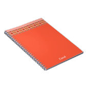Peach Coral Designer Notitieboek (Rechterzijde)