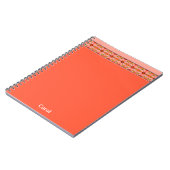 Peach Coral Designer Notitieboek (Linkerzijde)