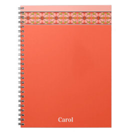 Peach Coral Designer Notitieboek