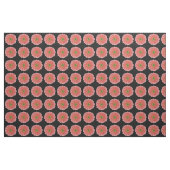 Peach Coral Gerbera Daisy Fabric Stof (Fat Quarter)