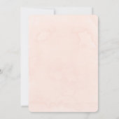 Peach cram Hydrangeas Tulip Vrijgezellenfeest Kaart (Achterkant)