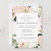 Peach cram Hydrangeas Tulip Vrijgezellenfeest Kaart (Voorkant)