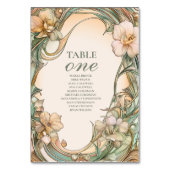 Peach Cream Bloom bruiloft Kaart (Voorkant)