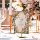 Peach Cream Bloom bruiloft Kaart