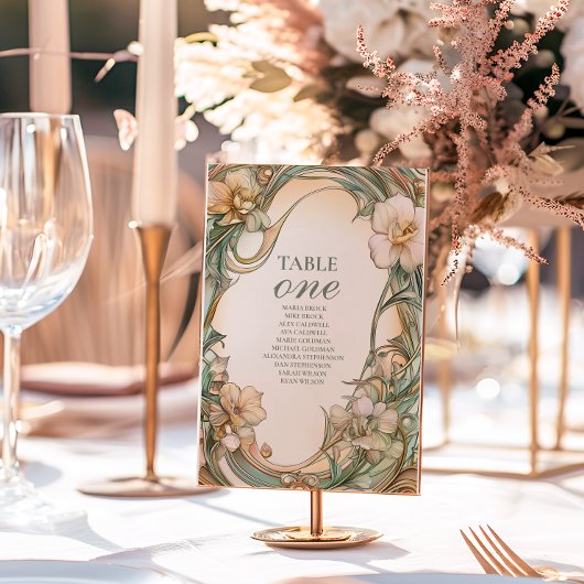 Peach Cream Bloom bruiloft Kaart