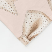Peach Cream Bow Verjaardag Fleece Deken (Hoek)
