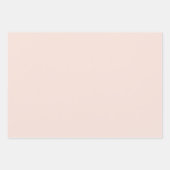 Peach Cream Bow Verjaardag Inpakpapier Vel (Voorkant 2)