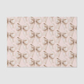 Peach Cream Bow Verjaardag Tissuepapier (Voorkant)