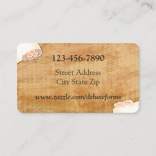 Peach Cream Heath Visitekaartje (Achterkant)