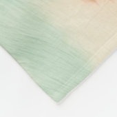 Peach Cream Mint Cowgirl Koeienhuid Fleece Deken (Hoek)