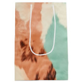 Peach Cream Mint Cowgirl Koeienhuid Medium Cadeauzakje (Achterkant)