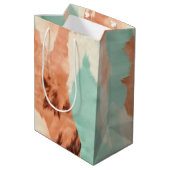 Peach Cream Mint Cowgirl Koeienhuid Medium Cadeauzakje (Achterkant Gekanteld)