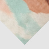 Peach Cream Mint Cowgirl Koeienhuid Tissuepapier (Detail)