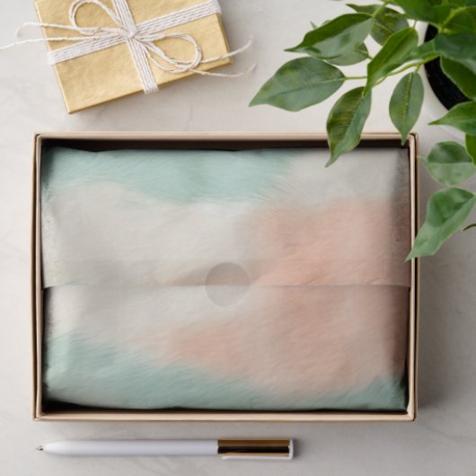 Peach Cream Mint Cowgirl Koeienhuid Tissuepapier (Geschenk)