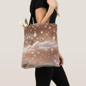 Peach Cream Moon Soft Warm Aesthetic Tote Bag (Dichtbij)