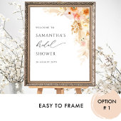 Peach Cream Vrijgezellenfeest / Brunch Welkomstbor Poster