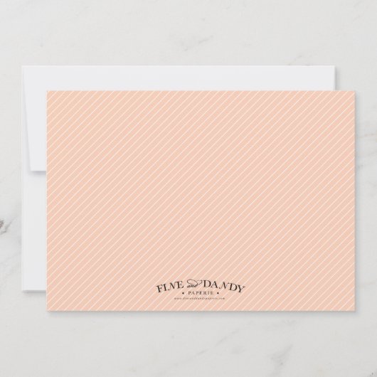 PEACH CROSS | BAPTISME-INVITATIES KAART (Achterkant)