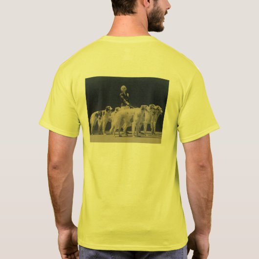 Peach Crush borzoi t-shirt (Achterkant)