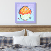 Peach Cupcake Gallery Wrapped Canvas (Insitu (Slaapkamer))