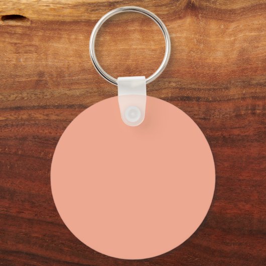 Peach Custom Name Motivational Quote   Sleutelhanger (Achterkant)