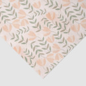 Peach Cute Floral Pastels Tissuepapier (Detail)