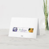 Peach Dahlia Moederdag Kaart (Achterkant)