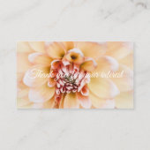 Peach Dahlia Visitekaartje (Achterkant)