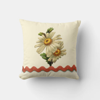 Peach Daisy Kussen