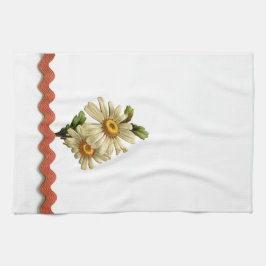 Peach Daisy Theedoek