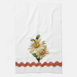 Peach Daisy Theedoek
