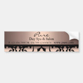 Peach Damask Bumpersticker (Voorkant)