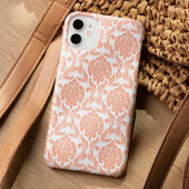 Peach Damask Pattern Case-Mate iPhone Case