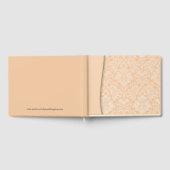 Peach Damask Wedding of Shower Guestbook Notitiebo Gastenboek (Volledig)