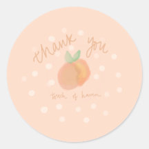 Peach dank u sticker