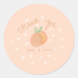 Peach dank u sticker