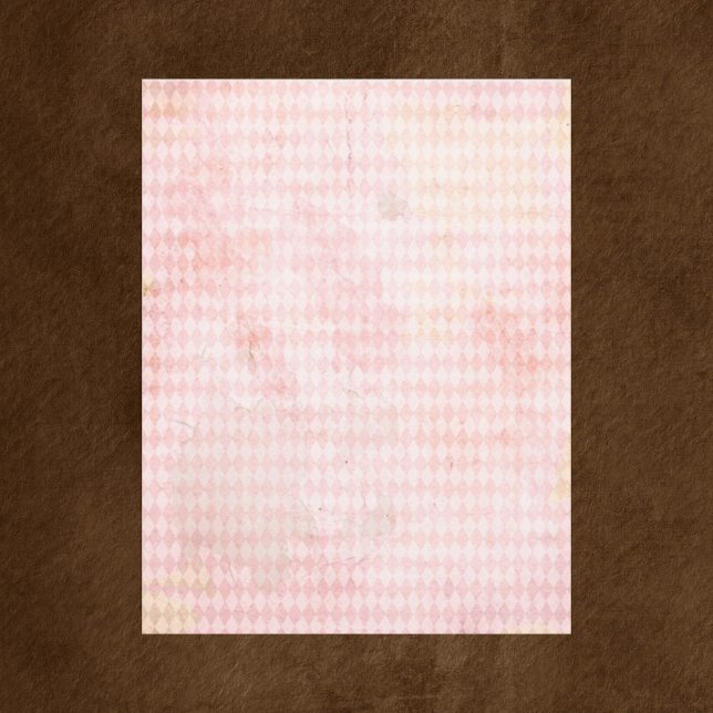 Peach Diamond Scrapbook Paper (Creator heeft geüpload)