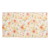 Peach Dreams Abstract Bloemen King Kussen Hoesje Kussensloop (Achterkant)