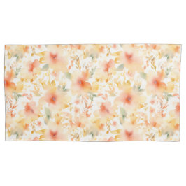 Peach Dreams Abstract Bloemen King Kussen Hoesje Kussensloop