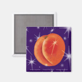 PEACH DREAMS SQ Magnet (Voorkant / Achterkant)